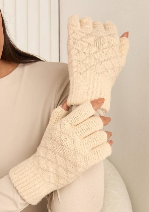 Fingerless Gloves Gray