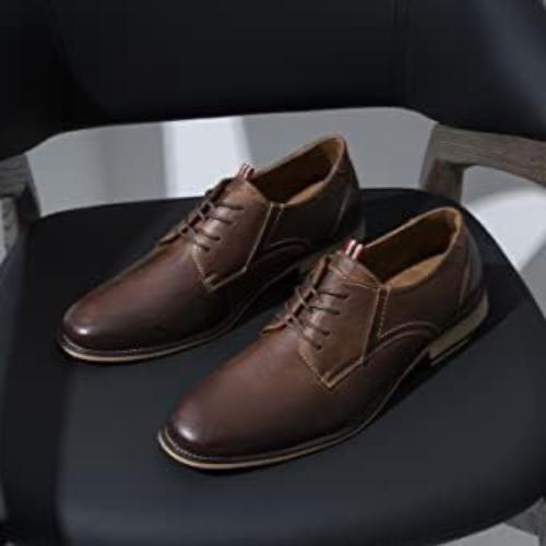 Leather Oxford Shoes Brown