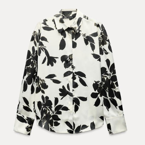 Neck Sandy Blouse -Shirt  White