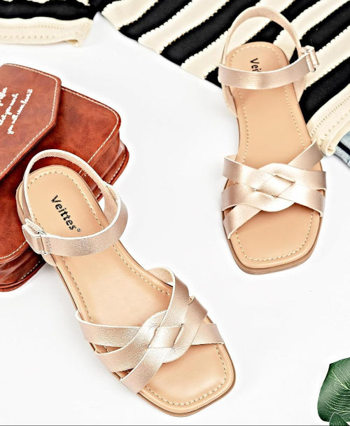 Rockstud Sandals Beige